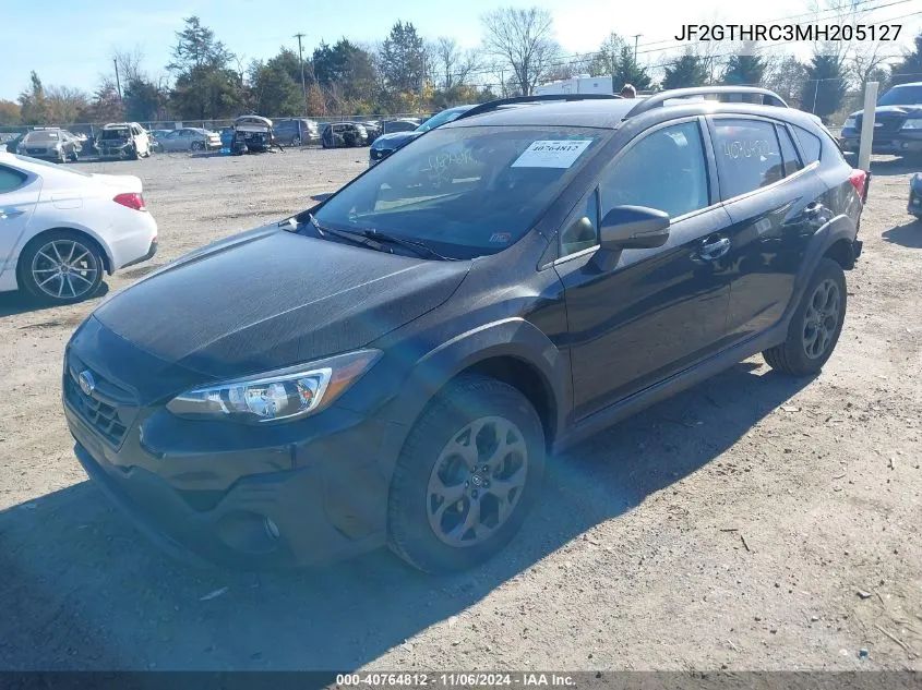 2021 Subaru Crosstrek Sport VIN: JF2GTHRC3MH205127 Lot: 40764812