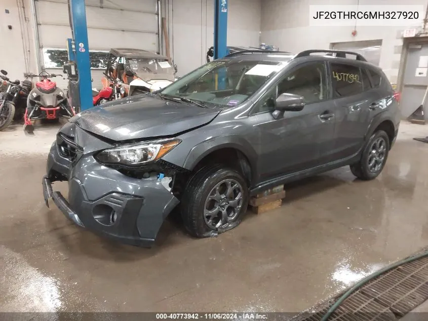 2021 Subaru Crosstrek Sport VIN: JF2GTHRC6MH327920 Lot: 40773942