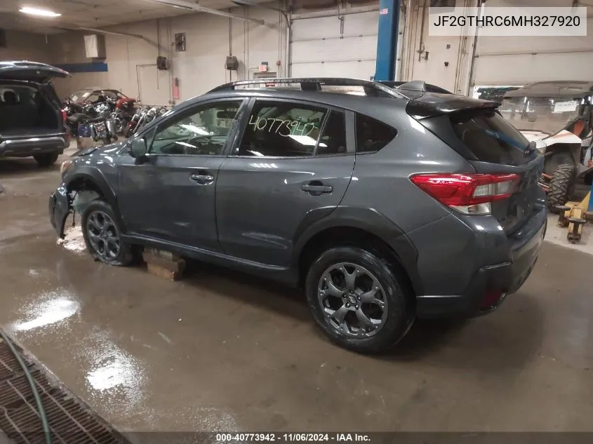 2021 Subaru Crosstrek Sport VIN: JF2GTHRC6MH327920 Lot: 40773942