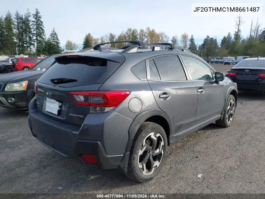 2021 Subaru Crosstrek Limited VIN: JF2GTHMC1M8661487 Lot: 40777694