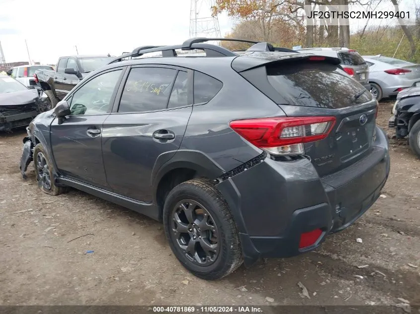 2021 Subaru Crosstrek Sport VIN: JF2GTHSC2MH299401 Lot: 40781869