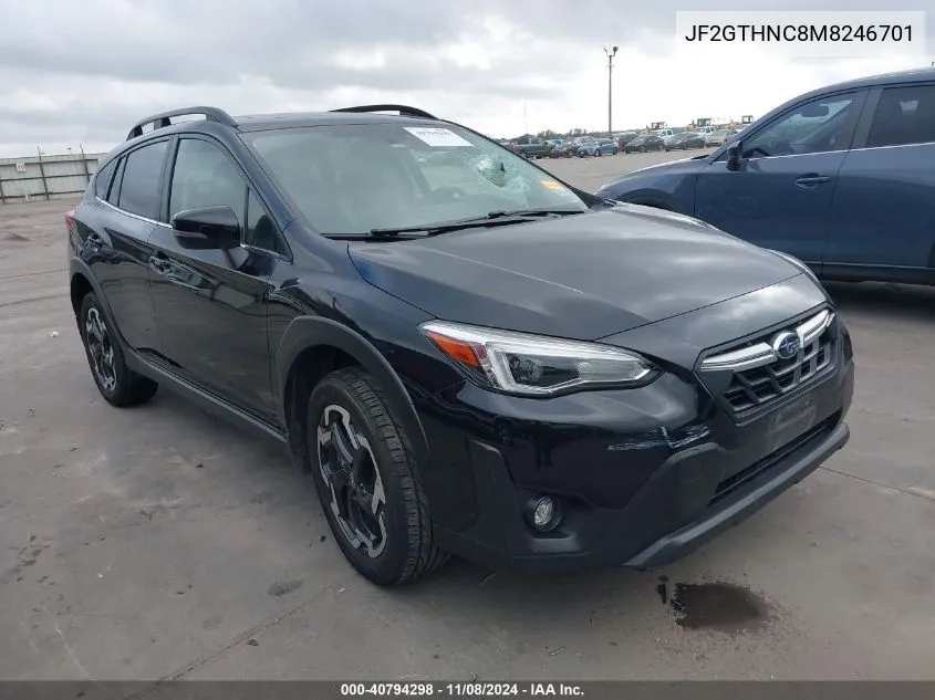 2021 Subaru Crosstrek Limited VIN: JF2GTHNC8M8246701 Lot: 40794298