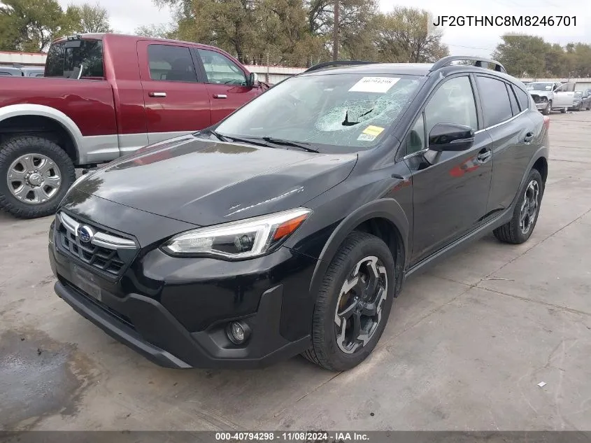 2021 Subaru Crosstrek Limited VIN: JF2GTHNC8M8246701 Lot: 40794298