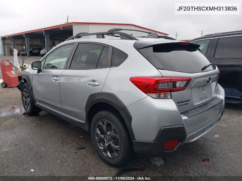 2021 Subaru Crosstrek Sport VIN: JF2GTHSCXMH313836 Lot: 40809572