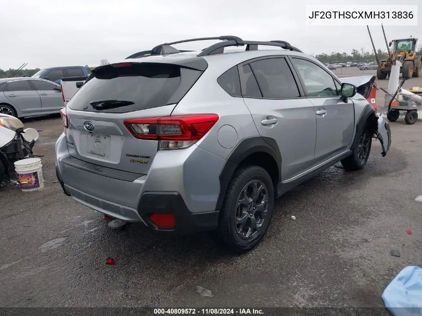 2021 Subaru Crosstrek Sport VIN: JF2GTHSCXMH313836 Lot: 40809572