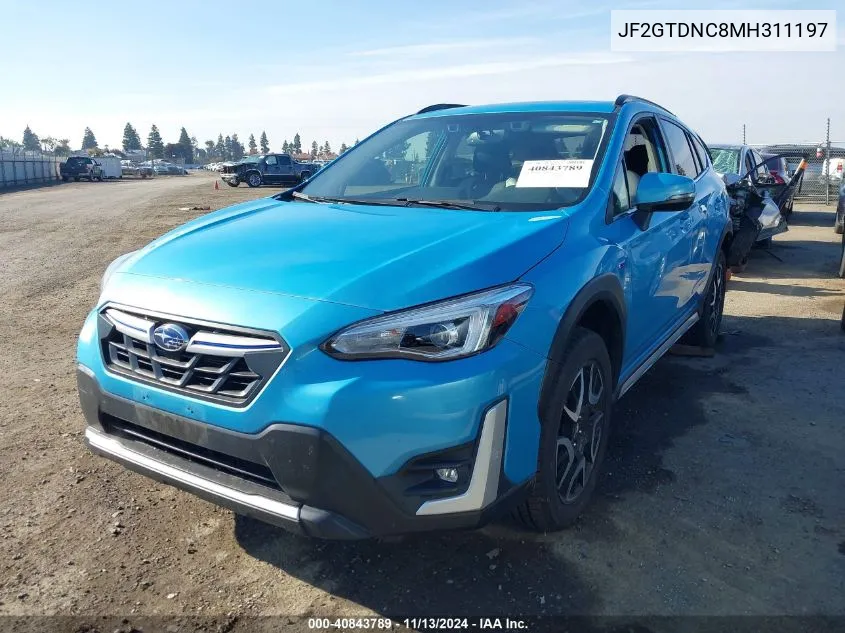 2021 Subaru Crosstrek Hybrid VIN: JF2GTDNC8MH311197 Lot: 40843789