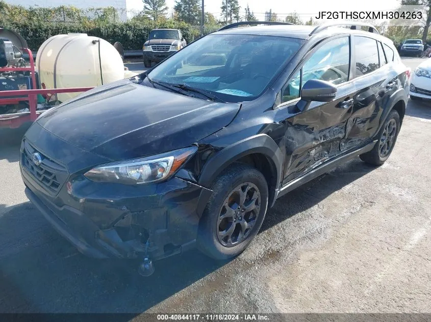 2021 Subaru Crosstrek Sport VIN: JF2GTHSCXMH304263 Lot: 40844117