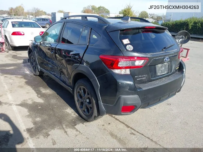 2021 Subaru Crosstrek Sport VIN: JF2GTHSCXMH304263 Lot: 40844117