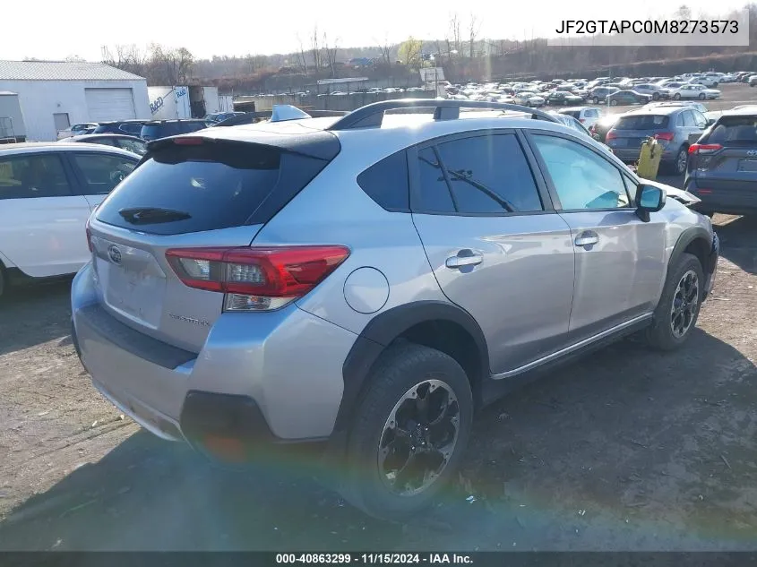 2021 Subaru Crosstrek Premium VIN: JF2GTAPC0M8273573 Lot: 40863299