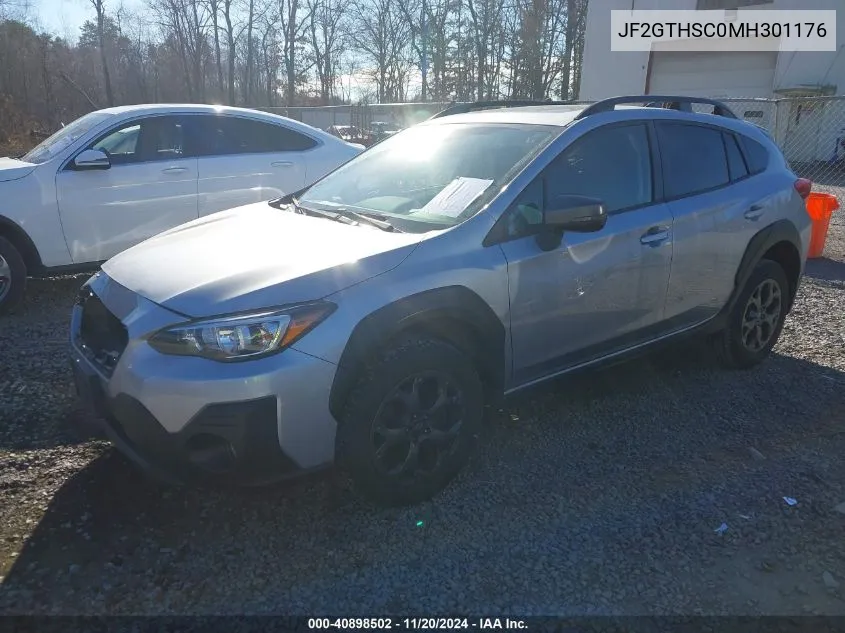 2021 Subaru Crosstrek Sport VIN: JF2GTHSC0MH301176 Lot: 40898502