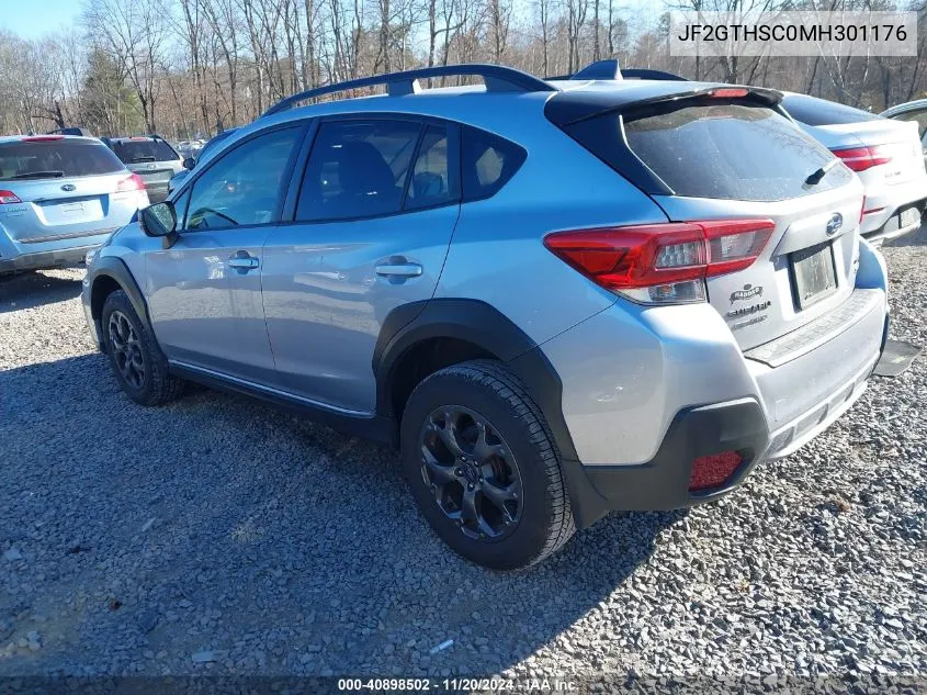 2021 Subaru Crosstrek Sport VIN: JF2GTHSC0MH301176 Lot: 40898502