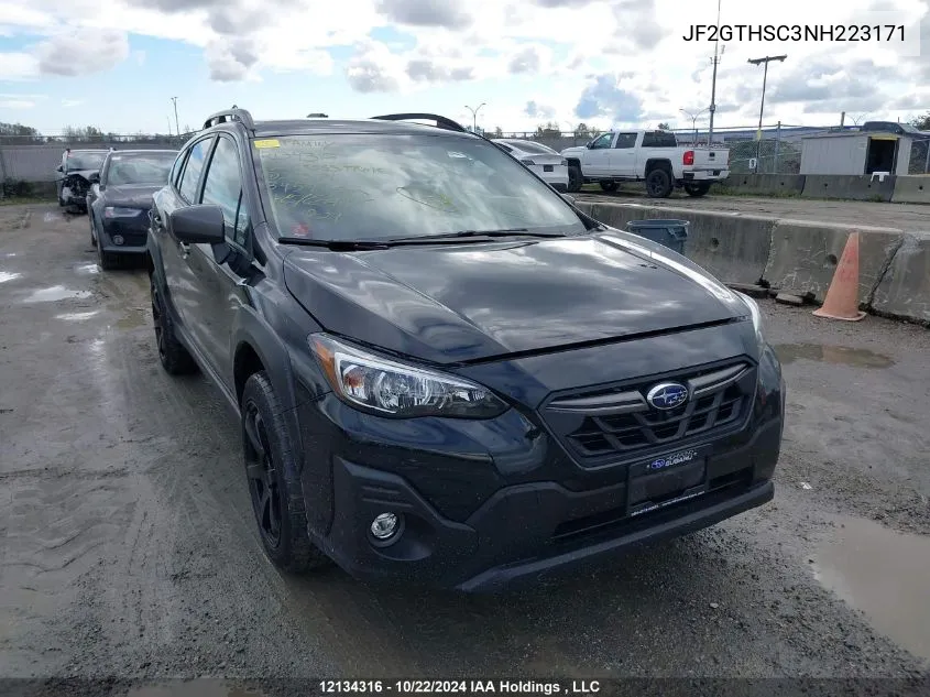 2022 Subaru Crosstrek VIN: JF2GTHSC3NH223171 Lot: 12134316