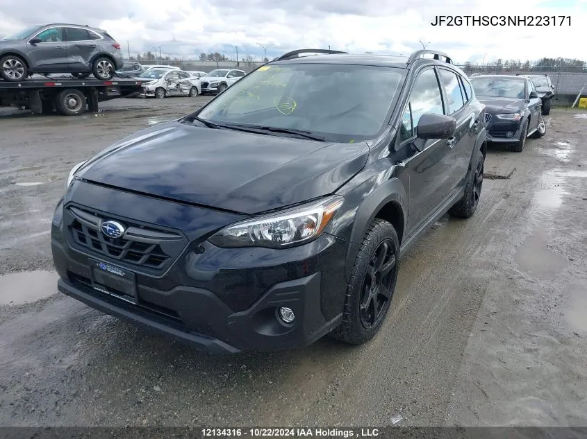 2022 Subaru Crosstrek VIN: JF2GTHSC3NH223171 Lot: 12134316