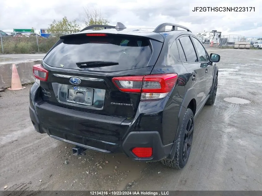 2022 Subaru Crosstrek VIN: JF2GTHSC3NH223171 Lot: 12134316