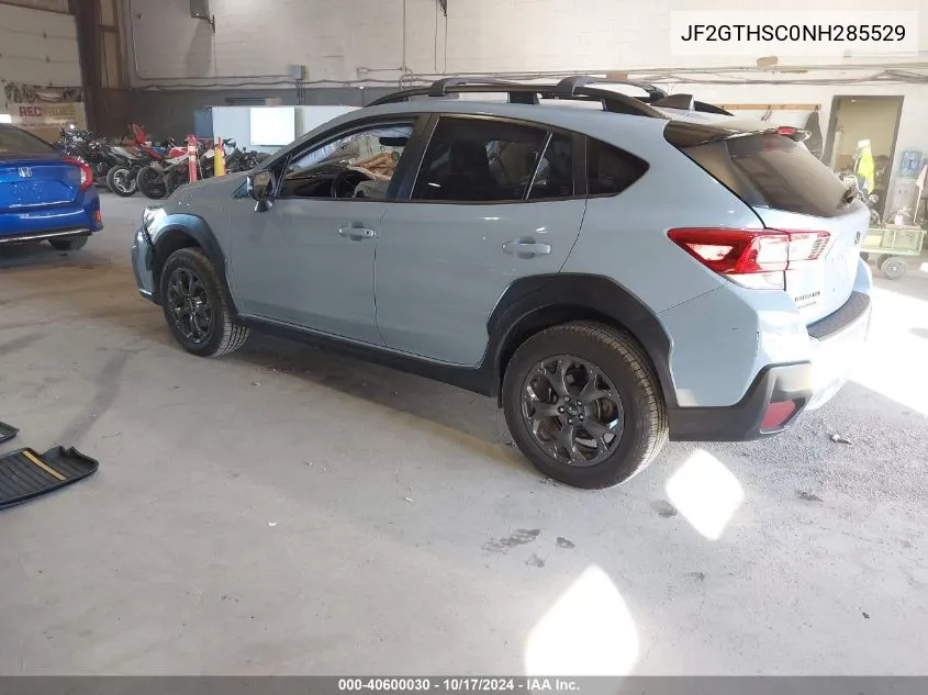 2022 Subaru Crosstrek Sport VIN: JF2GTHSC0NH285529 Lot: 40600030