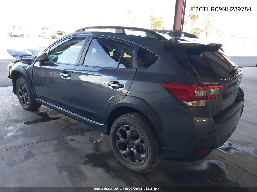 JF2GTHRC9NH239784 2022 Subaru Crosstrek Sport