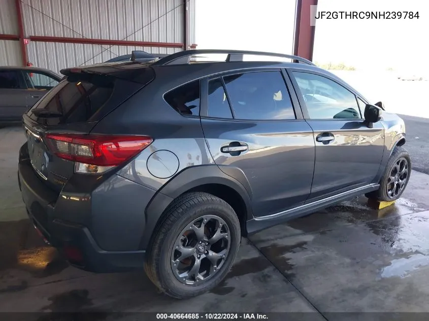 JF2GTHRC9NH239784 2022 Subaru Crosstrek Sport