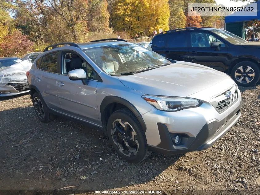 2022 Subaru Crosstrek Limited VIN: JF2GTHNC2N8257632 Lot: 40665662