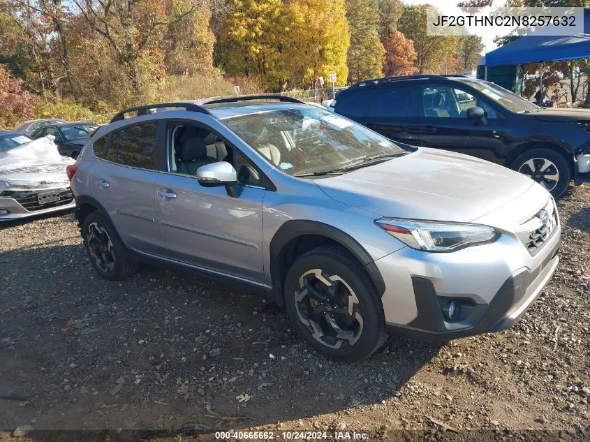 2022 Subaru Crosstrek Limited VIN: JF2GTHNC2N8257632 Lot: 40665662