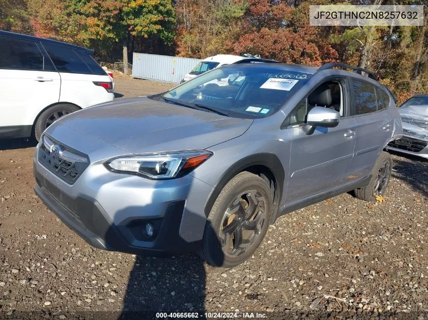 2022 Subaru Crosstrek Limited VIN: JF2GTHNC2N8257632 Lot: 40665662