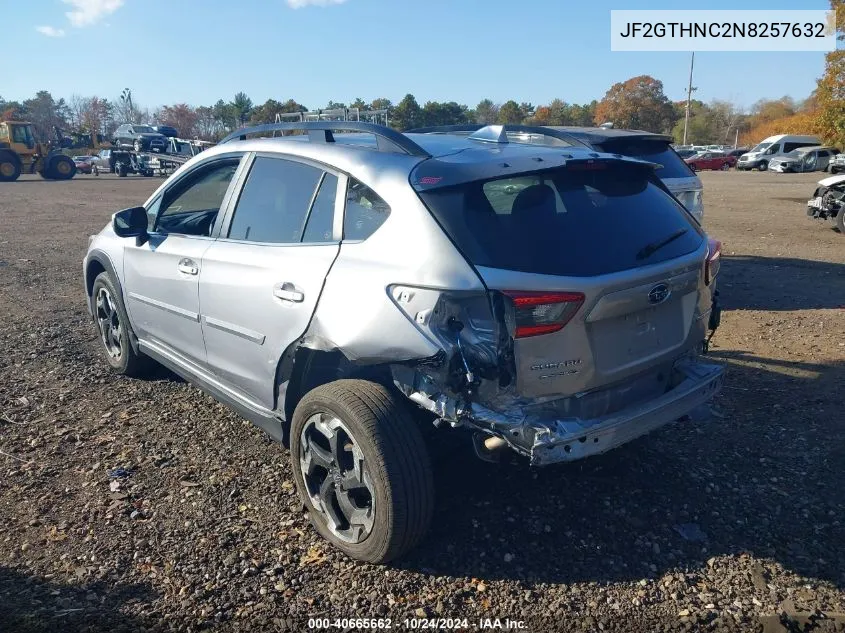 2022 Subaru Crosstrek Limited VIN: JF2GTHNC2N8257632 Lot: 40665662