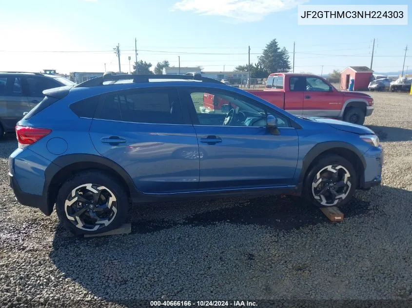 2022 Subaru Crosstrek Limited VIN: JF2GTHMC3NH224303 Lot: 40666166