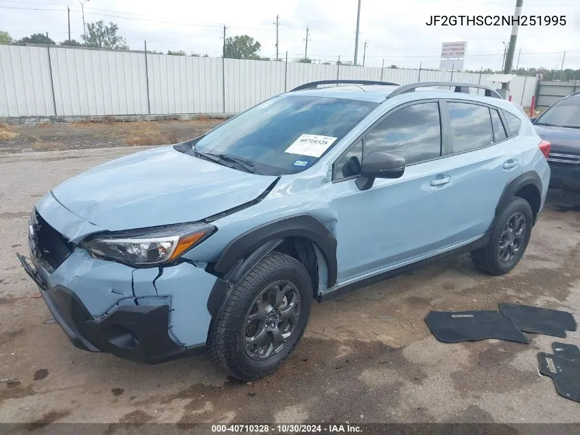 2022 Subaru Crosstrek Sport VIN: JF2GTHSC2NH251995 Lot: 40710328