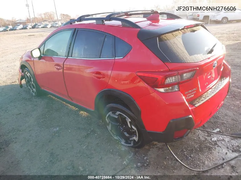 2022 Subaru Crosstrek Limited VIN: JF2GTHMC6NH276606 Lot: 40725664