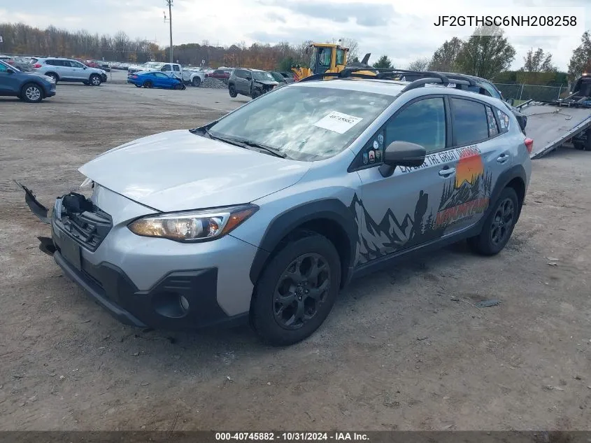 2022 Subaru Crosstrek Sport VIN: JF2GTHSC6NH208258 Lot: 40745882