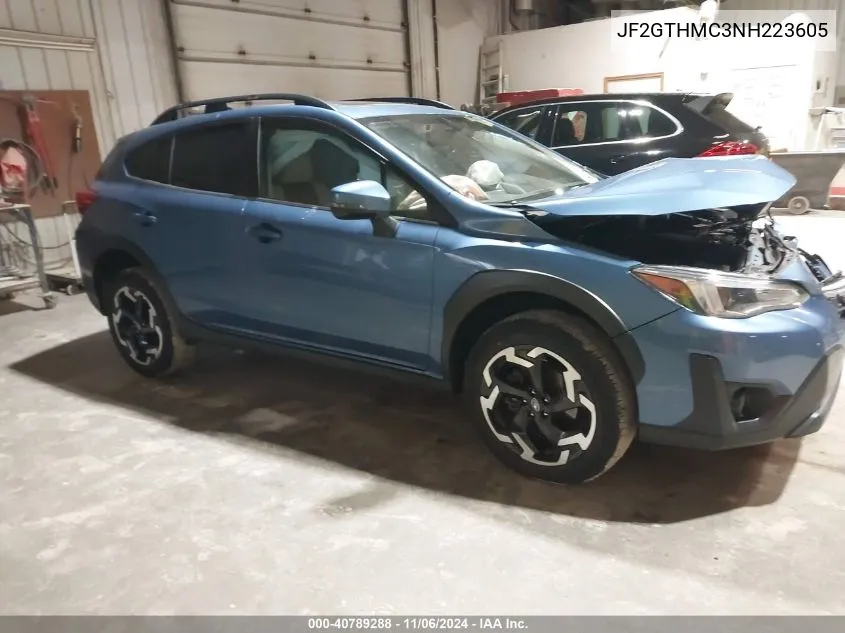 2022 Subaru Crosstrek Limited VIN: JF2GTHMC3NH223605 Lot: 40789288