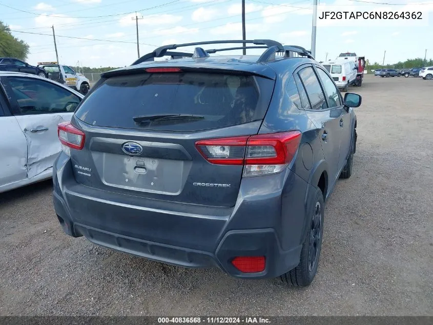 2022 Subaru Crosstrek Premium VIN: JF2GTAPC6N8264362 Lot: 40836568