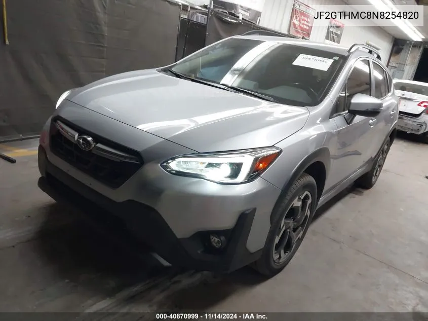 2022 Subaru Crosstrek Limited VIN: JF2GTHMC8N8254820 Lot: 40870999