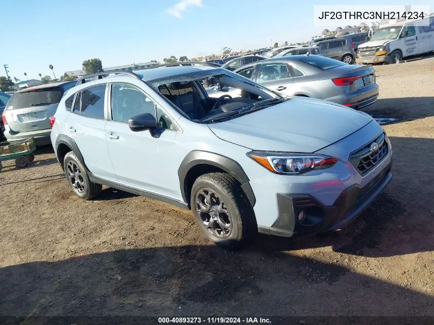 2022 Subaru Crosstrek Sport VIN: JF2GTHRC3NH214234 Lot: 40893273