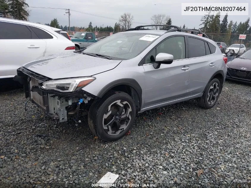 2022 Subaru Crosstrek Limited VIN: JF2GTHMC8N8207464 Lot: 40907342