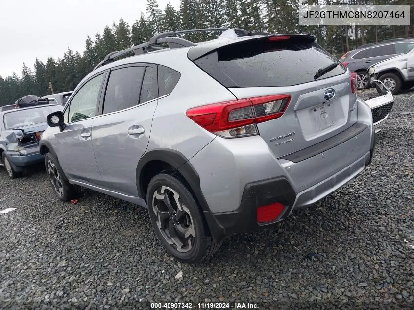 2022 Subaru Crosstrek Limited VIN: JF2GTHMC8N8207464 Lot: 40907342