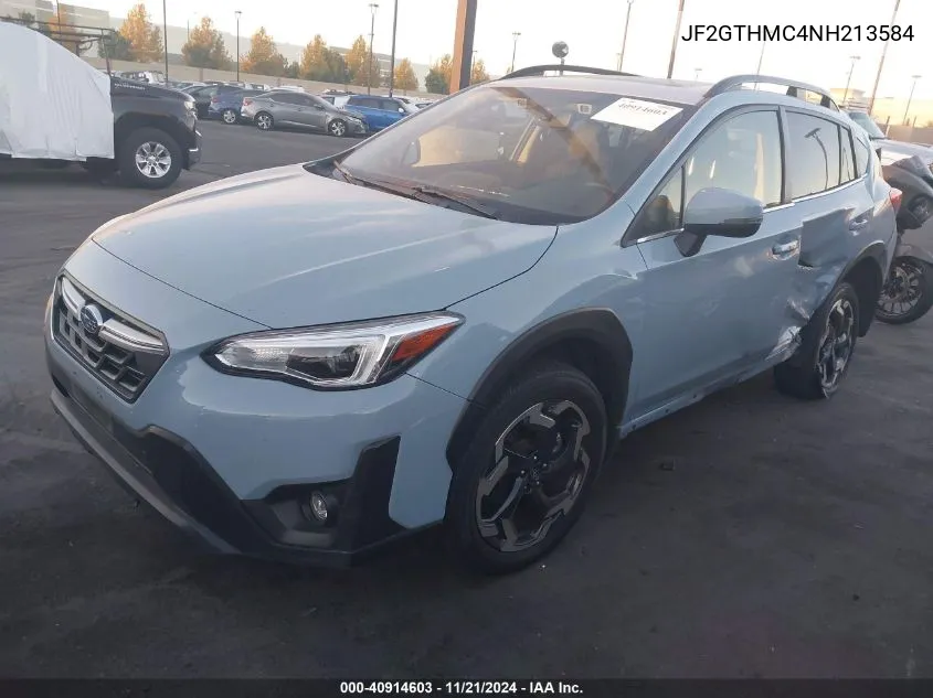 2022 Subaru Crosstrek Limited VIN: JF2GTHMC4NH213584 Lot: 40914603