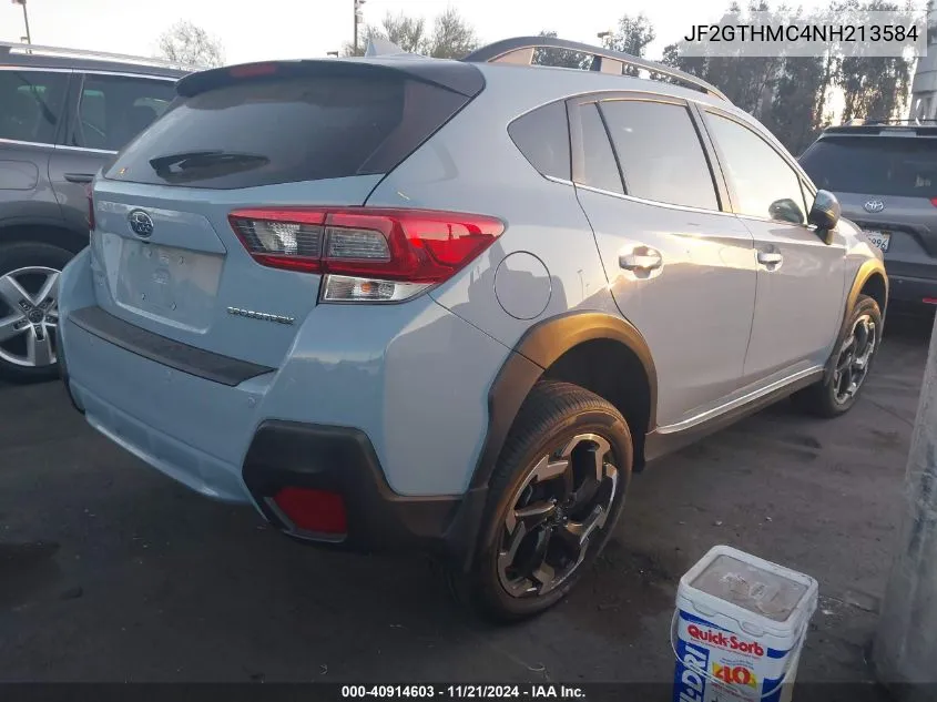 2022 Subaru Crosstrek Limited VIN: JF2GTHMC4NH213584 Lot: 40914603