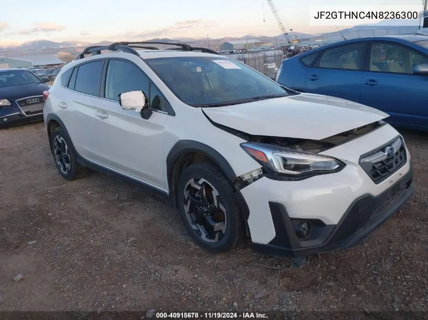 2022 Subaru Crosstrek Limited VIN: JF2GTHNC4N8236300 Lot: 40915678