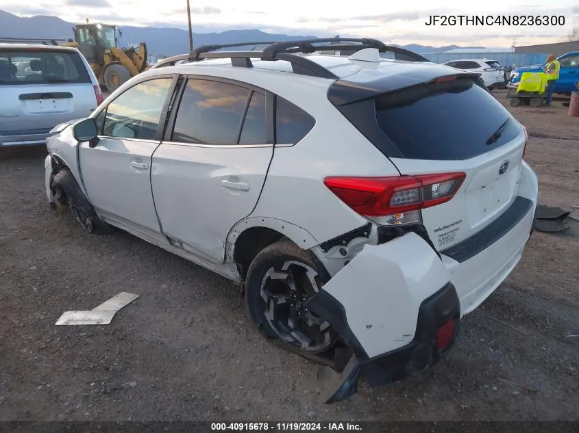 2022 Subaru Crosstrek Limited VIN: JF2GTHNC4N8236300 Lot: 40915678