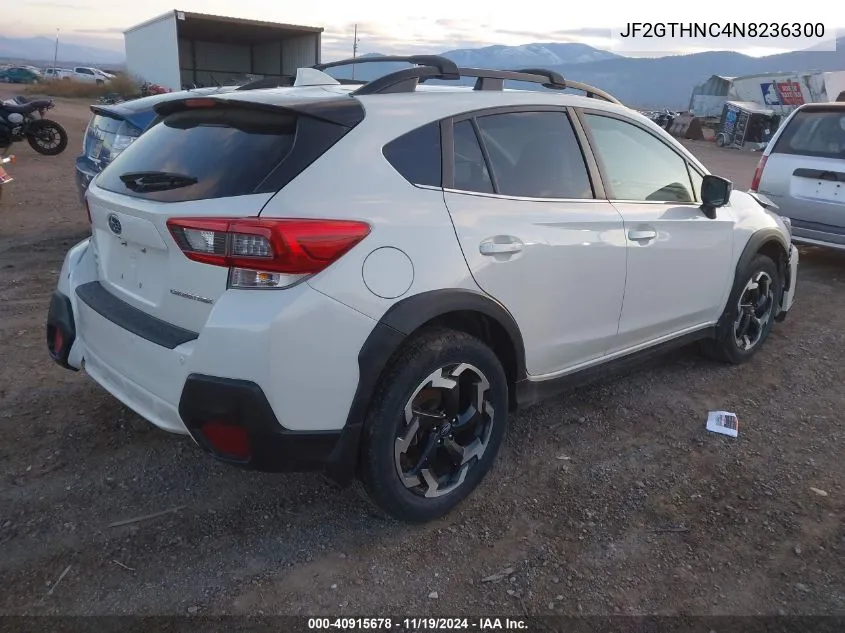 2022 Subaru Crosstrek Limited VIN: JF2GTHNC4N8236300 Lot: 40915678