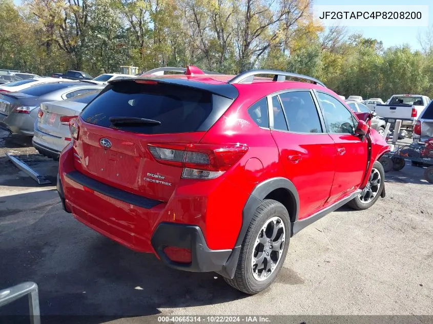 2023 Subaru Crosstrek Premium VIN: JF2GTAPC4P8208200 Lot: 40665314