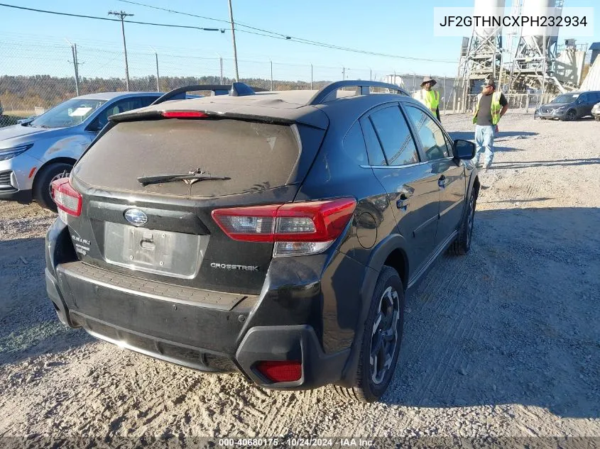 2023 Subaru Crosstrek Limited VIN: JF2GTHNCXPH232934 Lot: 40680175