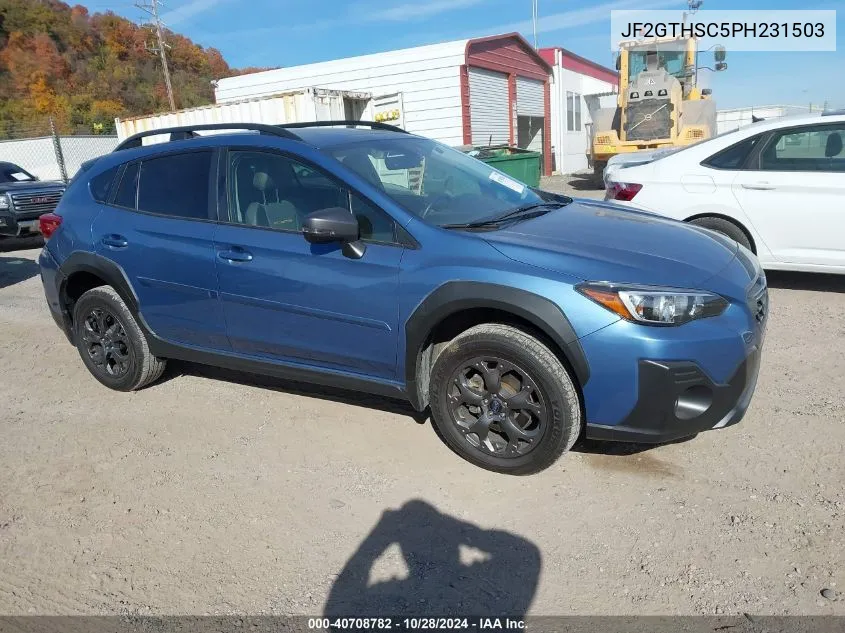 2023 Subaru Crosstrek Sport VIN: JF2GTHSC5PH231503 Lot: 40708782