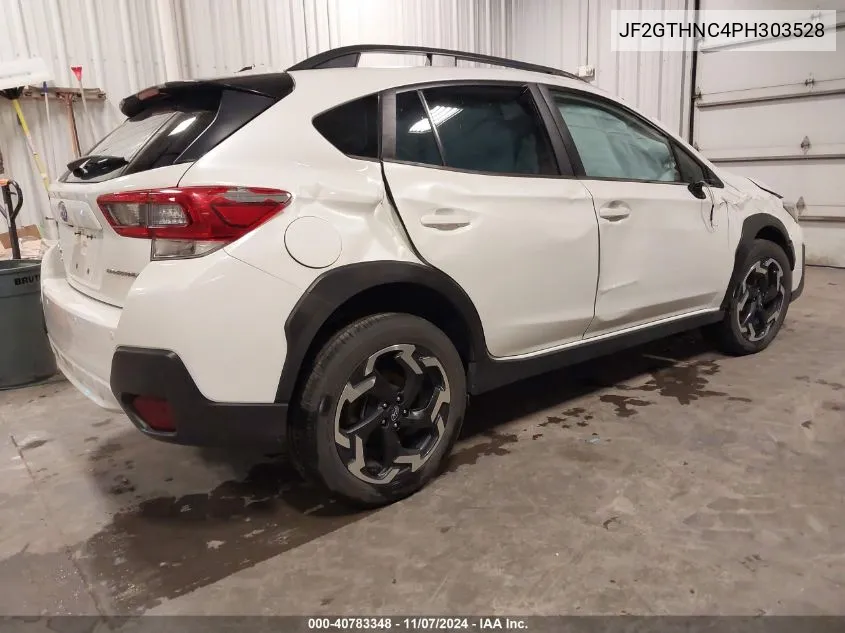 2023 Subaru Crosstrek Limited VIN: JF2GTHNC4PH303528 Lot: 40783348