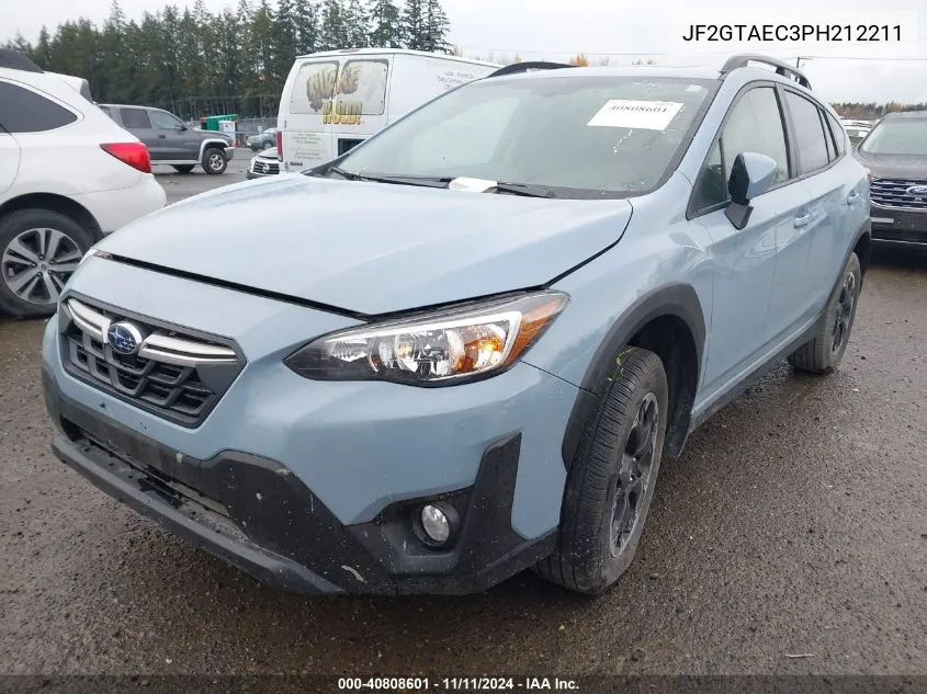 2023 Subaru Crosstrek Premium VIN: JF2GTAEC3PH212211 Lot: 40808601