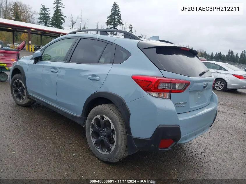 2023 Subaru Crosstrek Premium VIN: JF2GTAEC3PH212211 Lot: 40808601