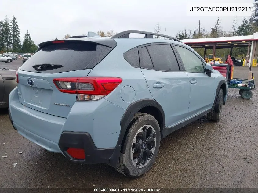 2023 Subaru Crosstrek Premium VIN: JF2GTAEC3PH212211 Lot: 40808601