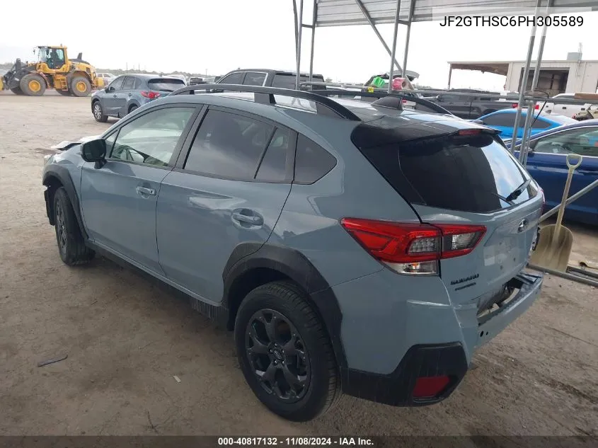 2023 Subaru Crosstrek Sport VIN: JF2GTHSC6PH305589 Lot: 40817132