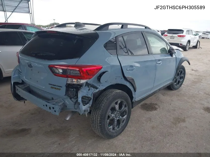 2023 Subaru Crosstrek Sport VIN: JF2GTHSC6PH305589 Lot: 40817132