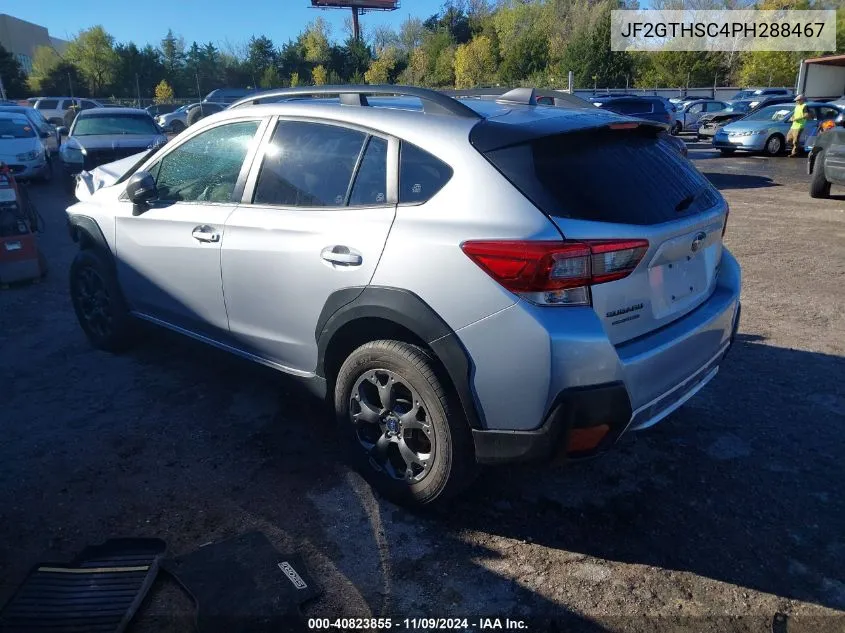 2023 Subaru Crosstrek Sport VIN: JF2GTHSC4PH288467 Lot: 40823855